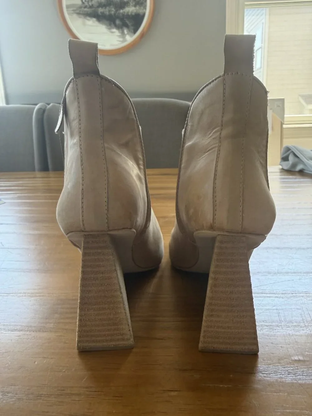 Jeffrey Campbell Brown Wedge Ankle Boots Size 6.5